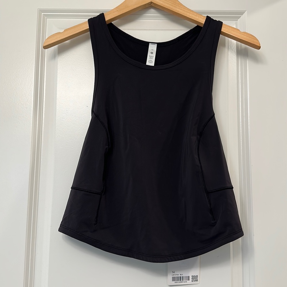 Lululemon Power thru tank top size 14